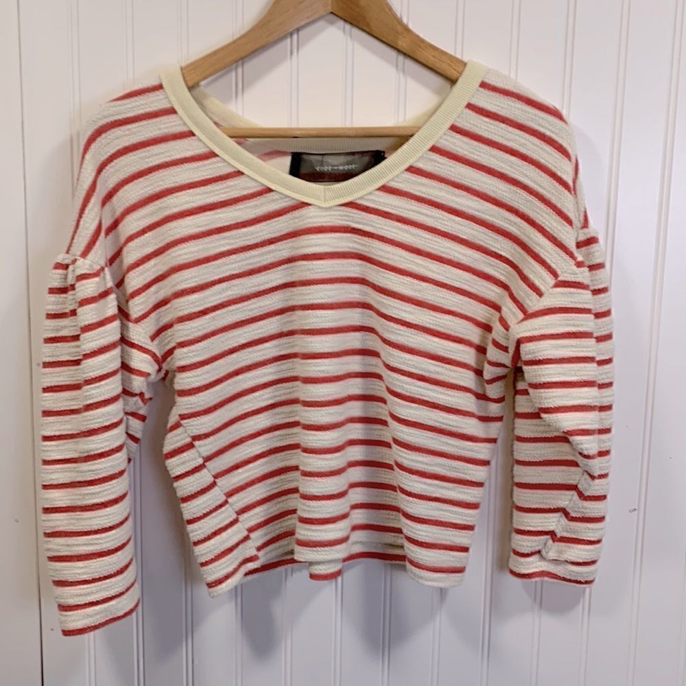 Code x Mode striped cropped sweater